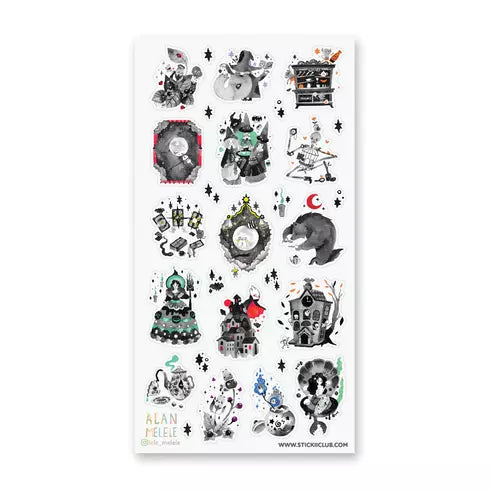 Sparkly Spooky Stickers, 2 Packs – Allport Editions