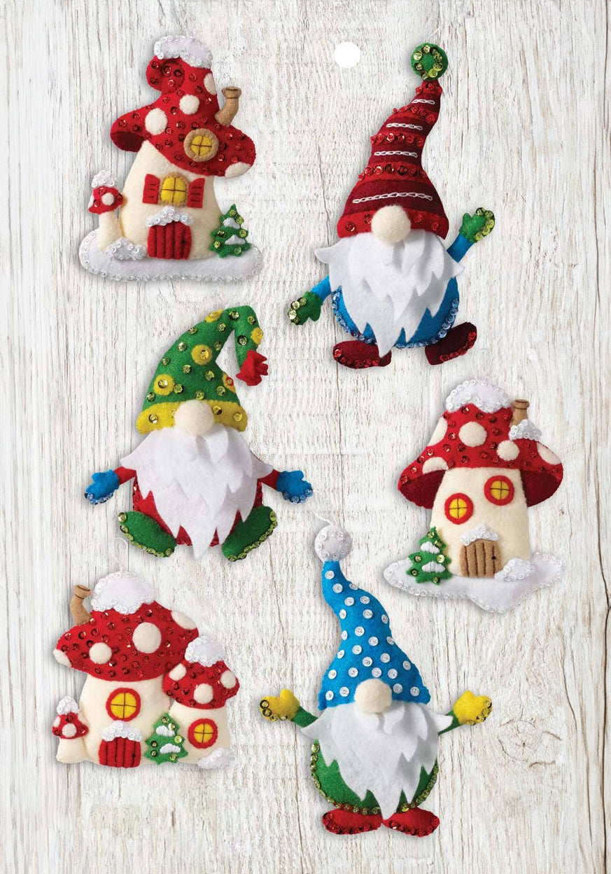 Bucilla felt kits for Christmas shops decorating