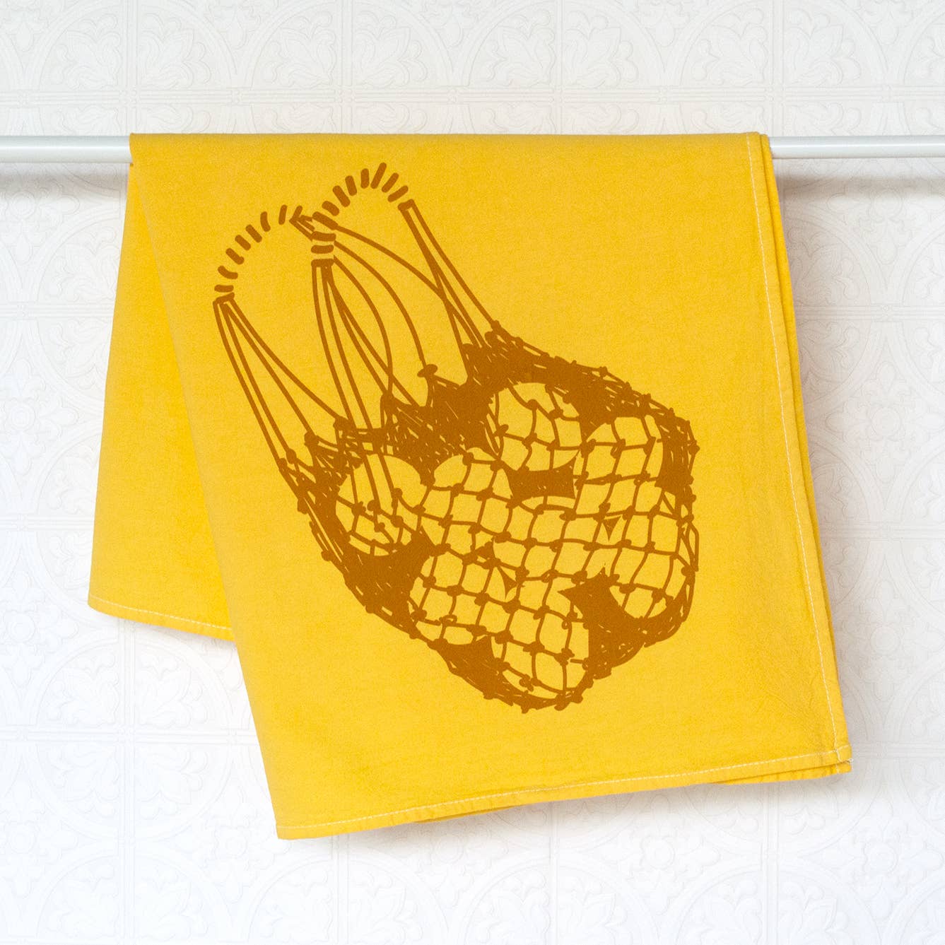 Lemon Bliss Printed Kitchen Towels, Set of 4