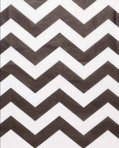 Black & White Chevron Tissue Paper