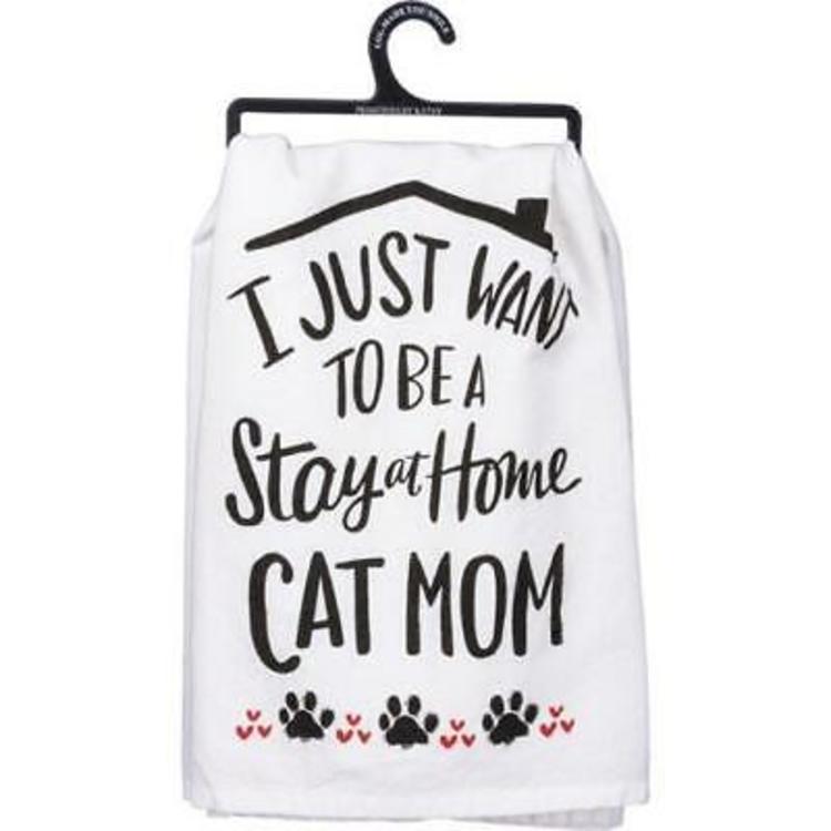 Stay at Home Cat Mom/All you need is Love and Cat Kitchen Towel Set – Hunt  Company