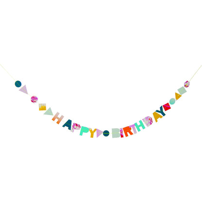 Marble Garland Birthday Card