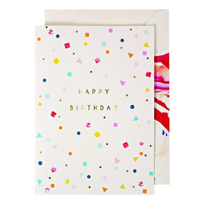 Marble Garland Birthday Card