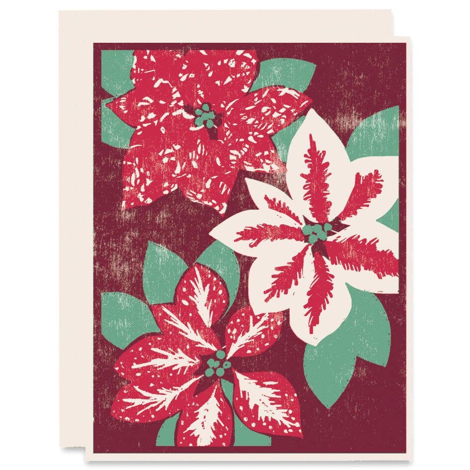 Poinsettias Boxed Holiday Cards