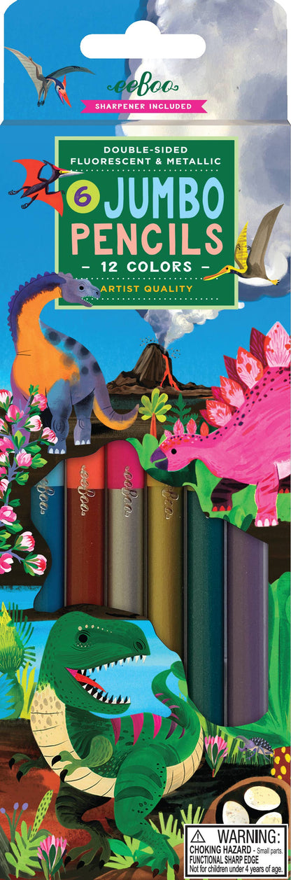 Dinosaur Jumbo Double-Sided Special Pencils