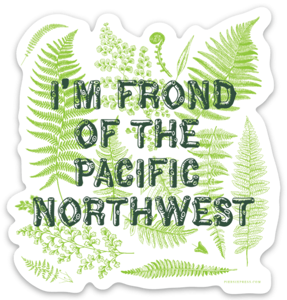 Frond of the Northwest Vinyl Sticker