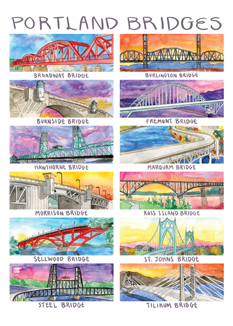 Tiny: PDX Bridges Blank Cards