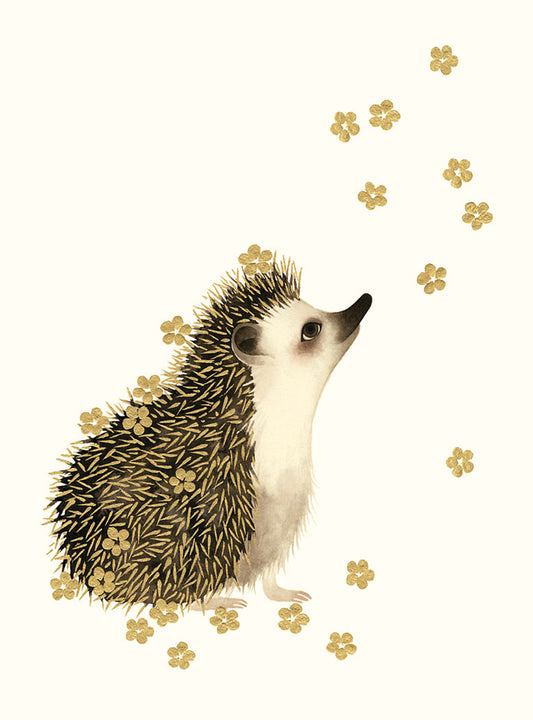 Hopeful Hedgehog Foil Embossed Card