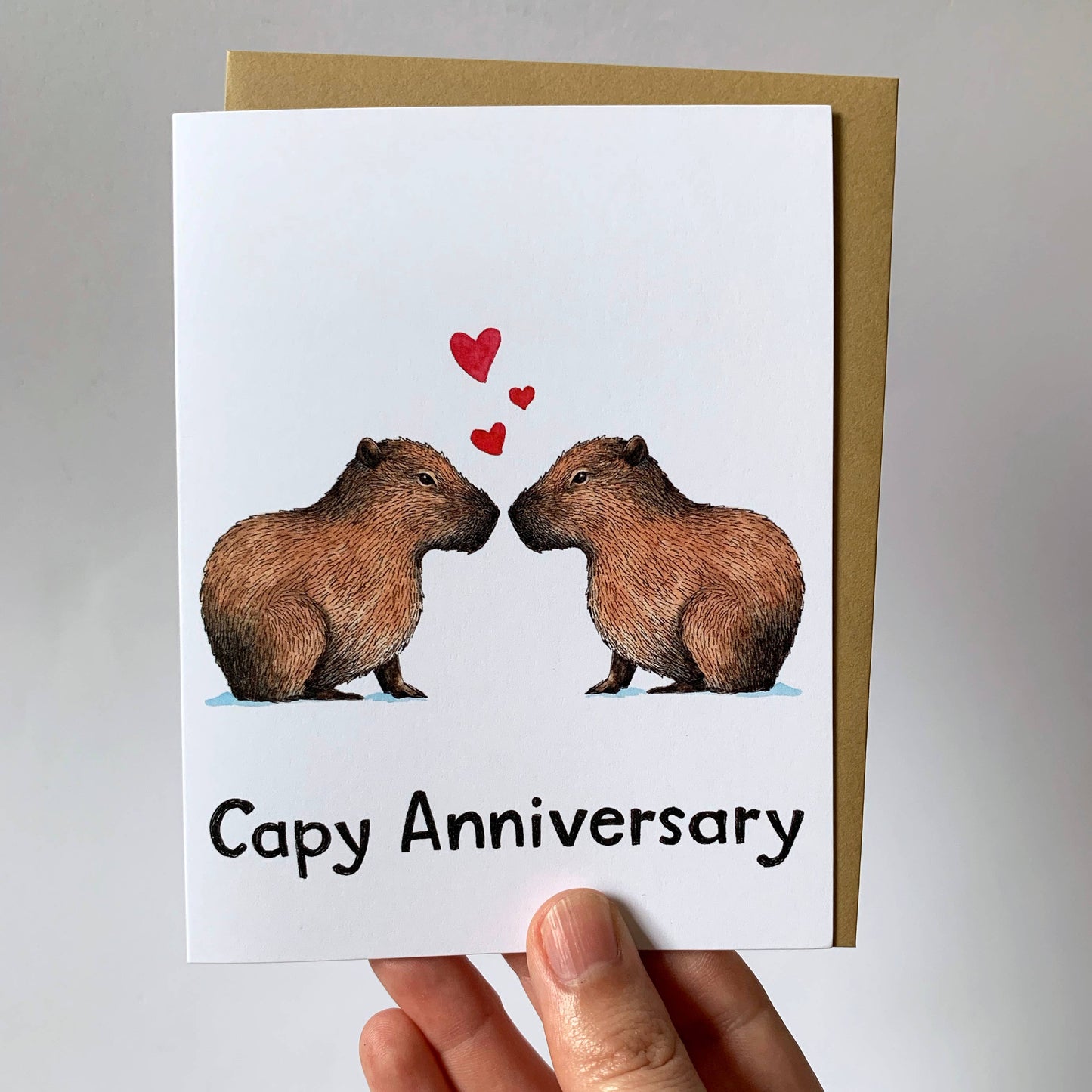 Capy Anniversary Capybara Card