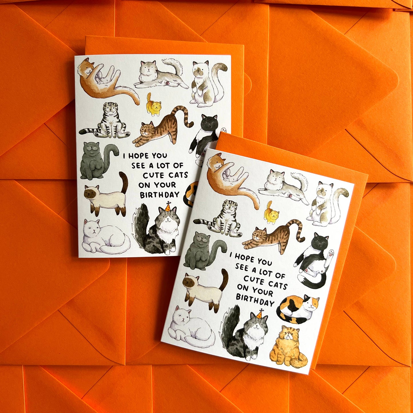 Lots Of Cute Cats Birthday Card