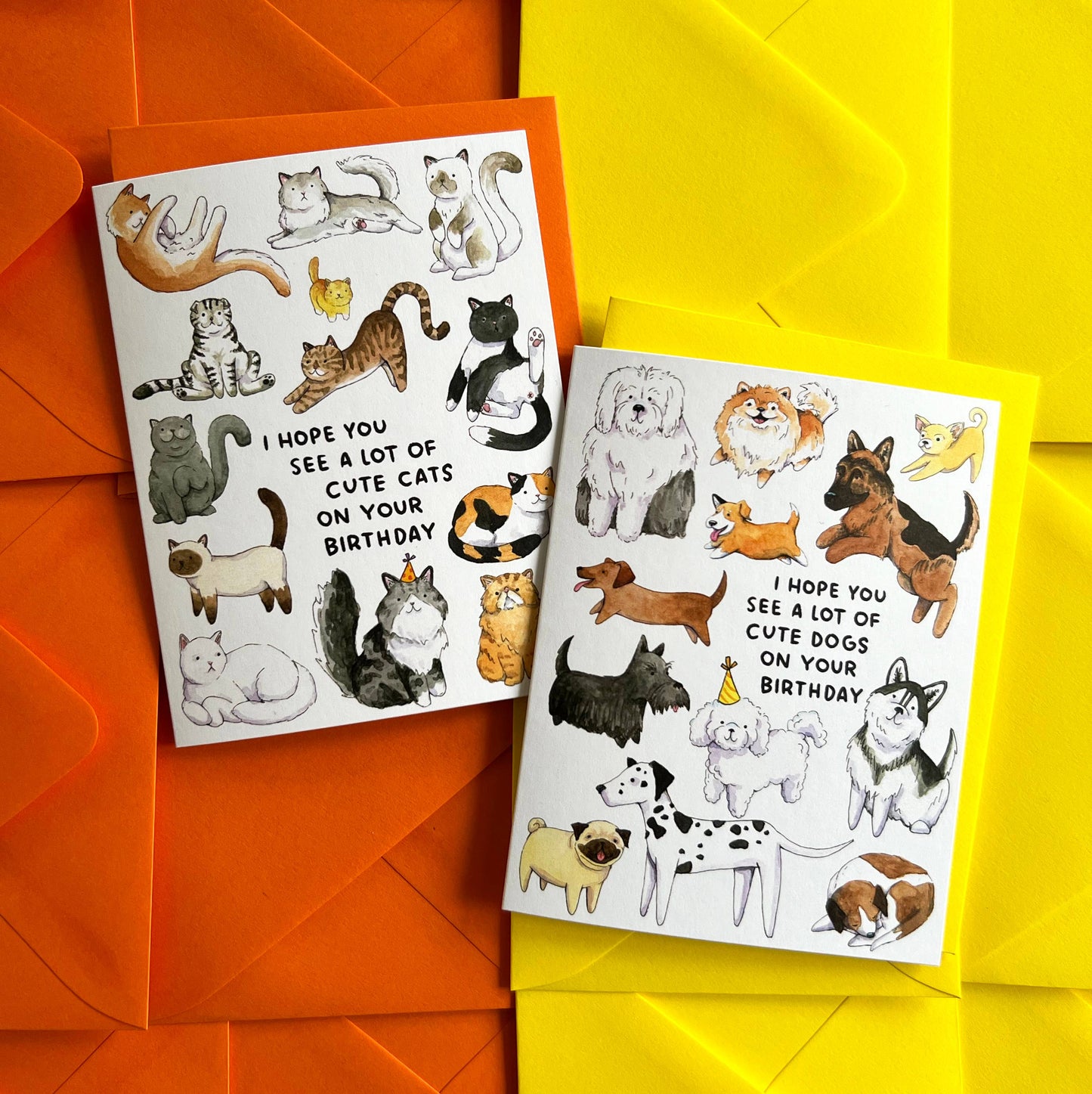 Lots Of Cute Cats Birthday Card