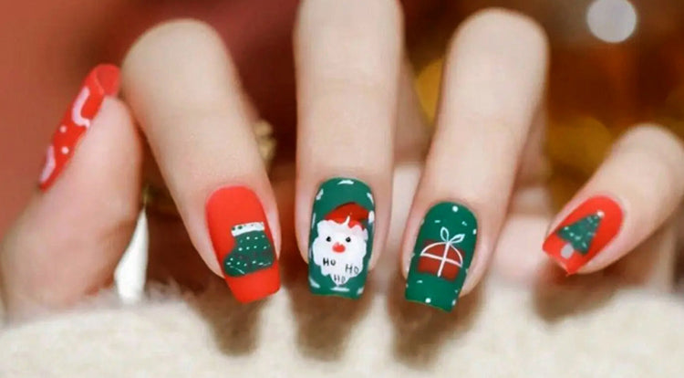 Red & Green Santa Nail Wrap Kits – Allport Editions