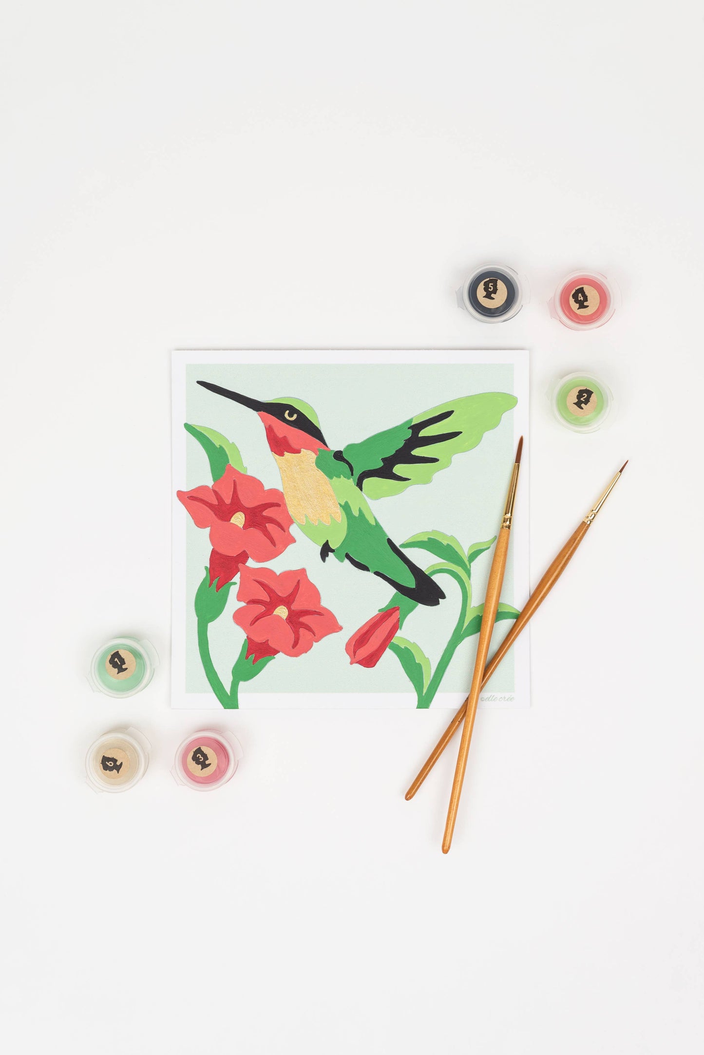 Hummingbird Small Paint-by-Number Kit