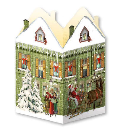 Mini Houses Advent Calendar Lanterns: Green House