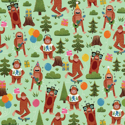 Bigfoot Party Gift Wrap, 2 Rolls