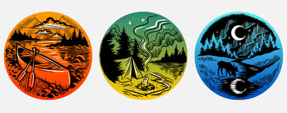 Wilderness Campout Jumbo Decal