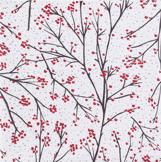 Winter Branches Holiday Jumbo Gift Wrap, Set of 2 Rolls