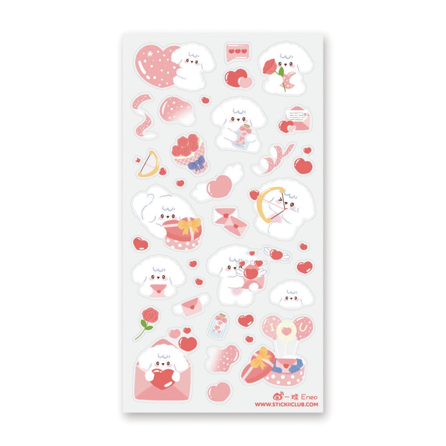 Puppy Love Sticker Sheet