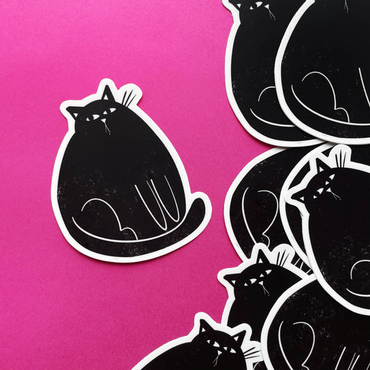 Chonky Cat Vinyl Sticker