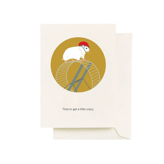 Hamster Wheel Birthday Card