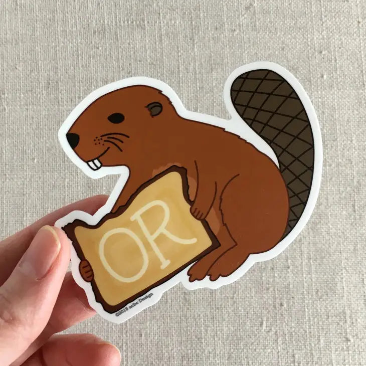 Beaver Oregon Vinyl Sticker