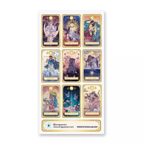 Tales of Triumph Tarot Sticker Sheet, 2 Packs