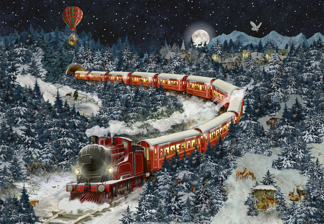 Magical Winter Express Advent Calendar Jigsaw Puzzle