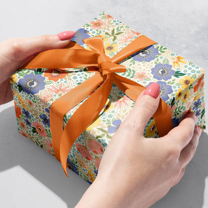 Spring Floral Gift Wrap, 2 Rolls