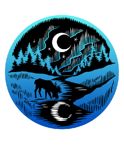 Wilderness Moon Jumbo Decal