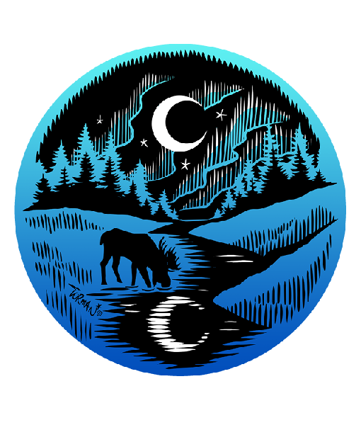 Wilderness Moon Jumbo Decal