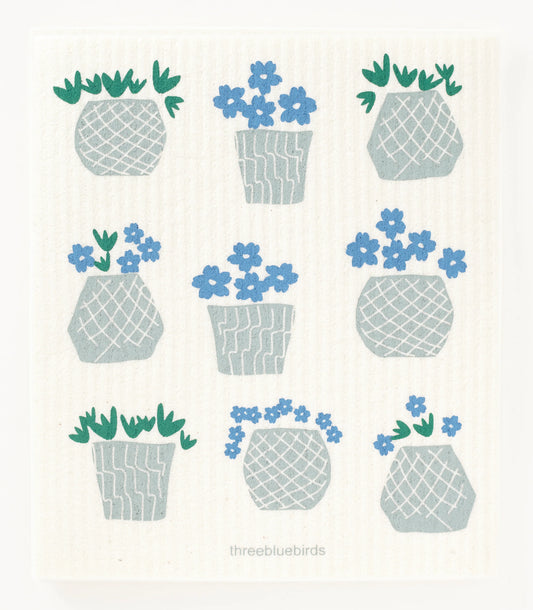 Houseplants Swedish Dishcloth