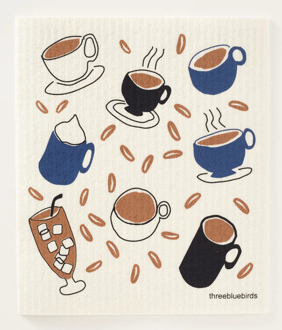 Coffee Time Swedish Dishcloth