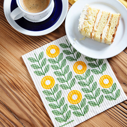 Sunflower Swedish Dishcloth