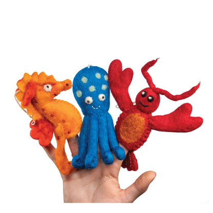 Wild Woolie Finger Puppets: Ocean Friends