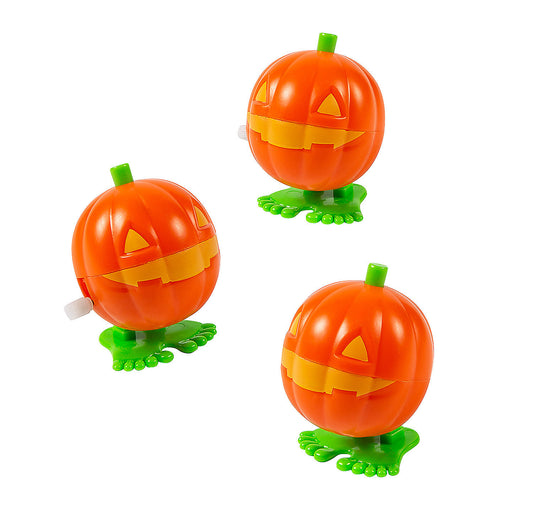 Halloween Jack-O'-Lantern Wind-Ups, Set of 3