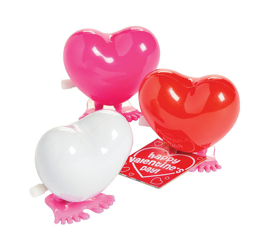 Hopping Heart Valentine Wind-Ups, Set of 3