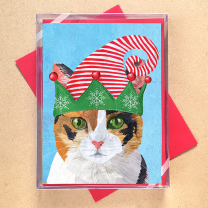 Calico Cat Holiday Card