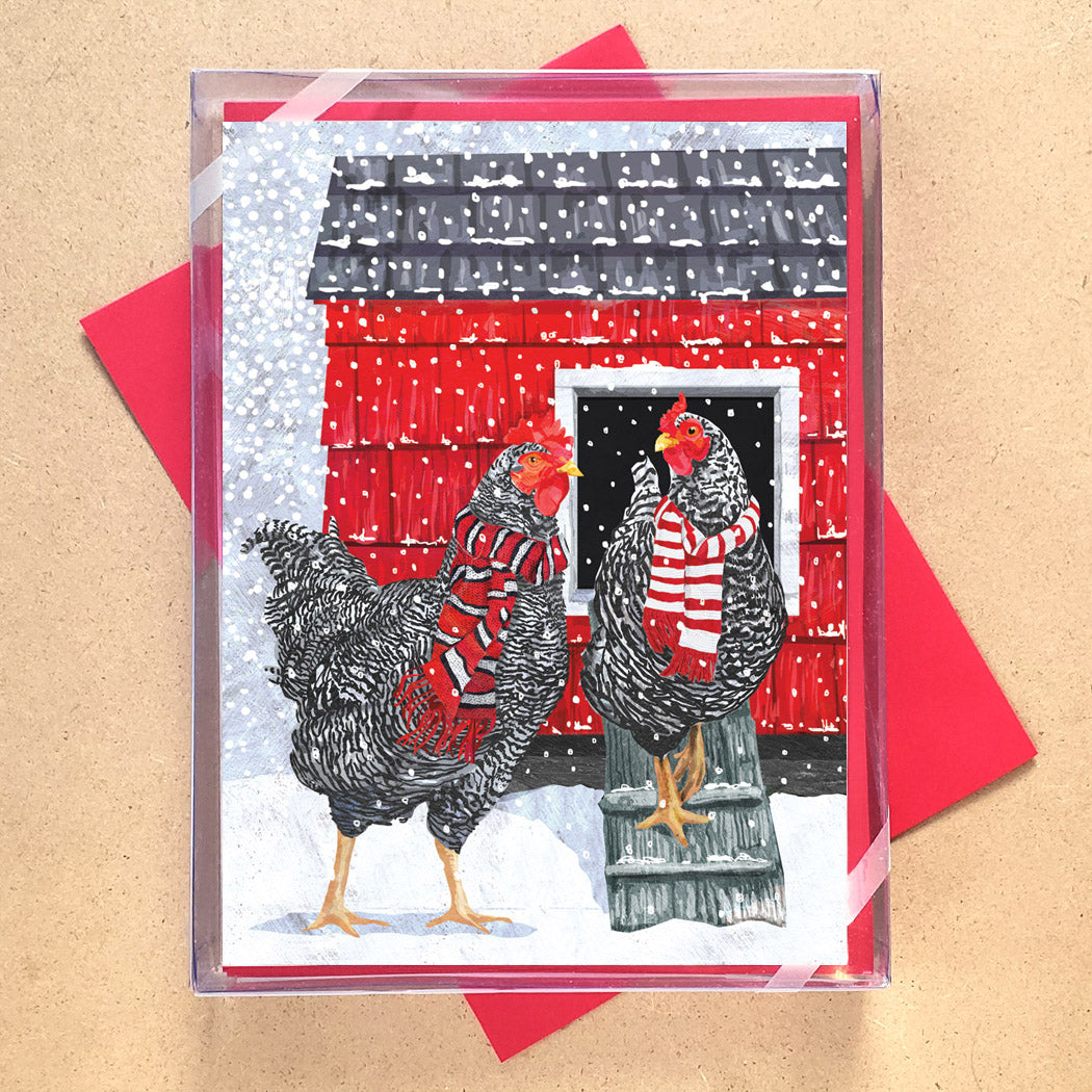 Happy Holiday Hens Holiday Card