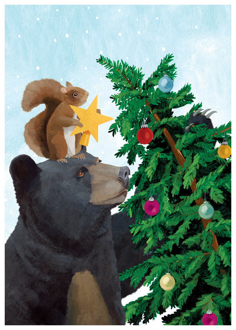 Bear & Squirrel Holiday Cards