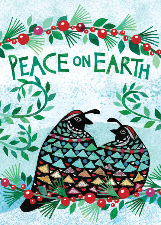 Peace Quails Boxed Holiday Cards