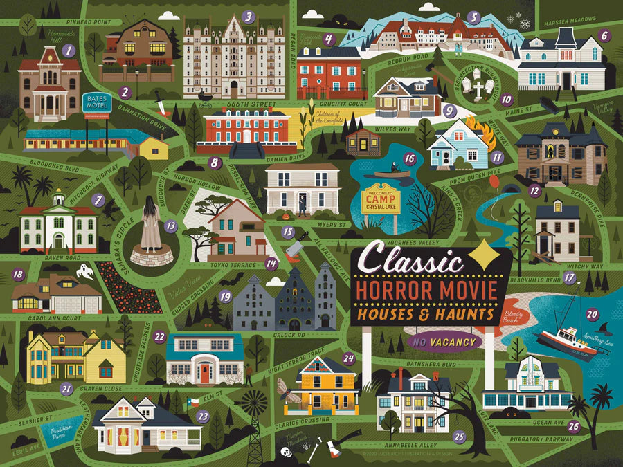 Classic Horror Movies Puzzle - 500pc