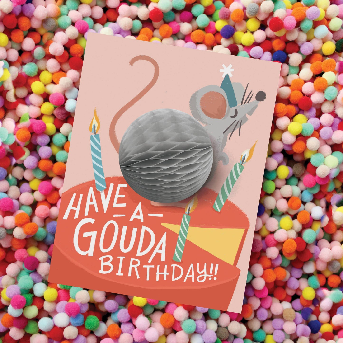 Gouda Birthday Mouse Pop-Up Card