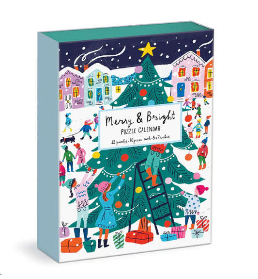 Merry and Bright Puzzle 12 Day Advent Calendar