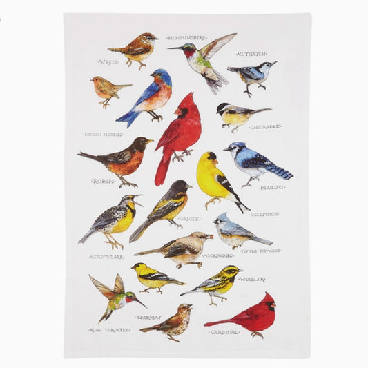 Field Guide to Birds Tea Towel