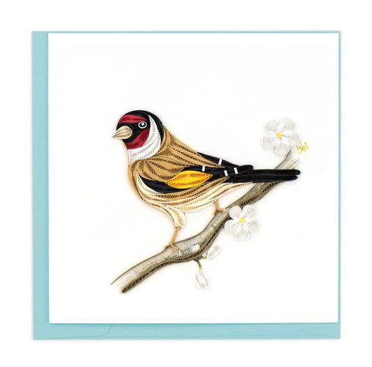 European Goldfinch Quilling Card