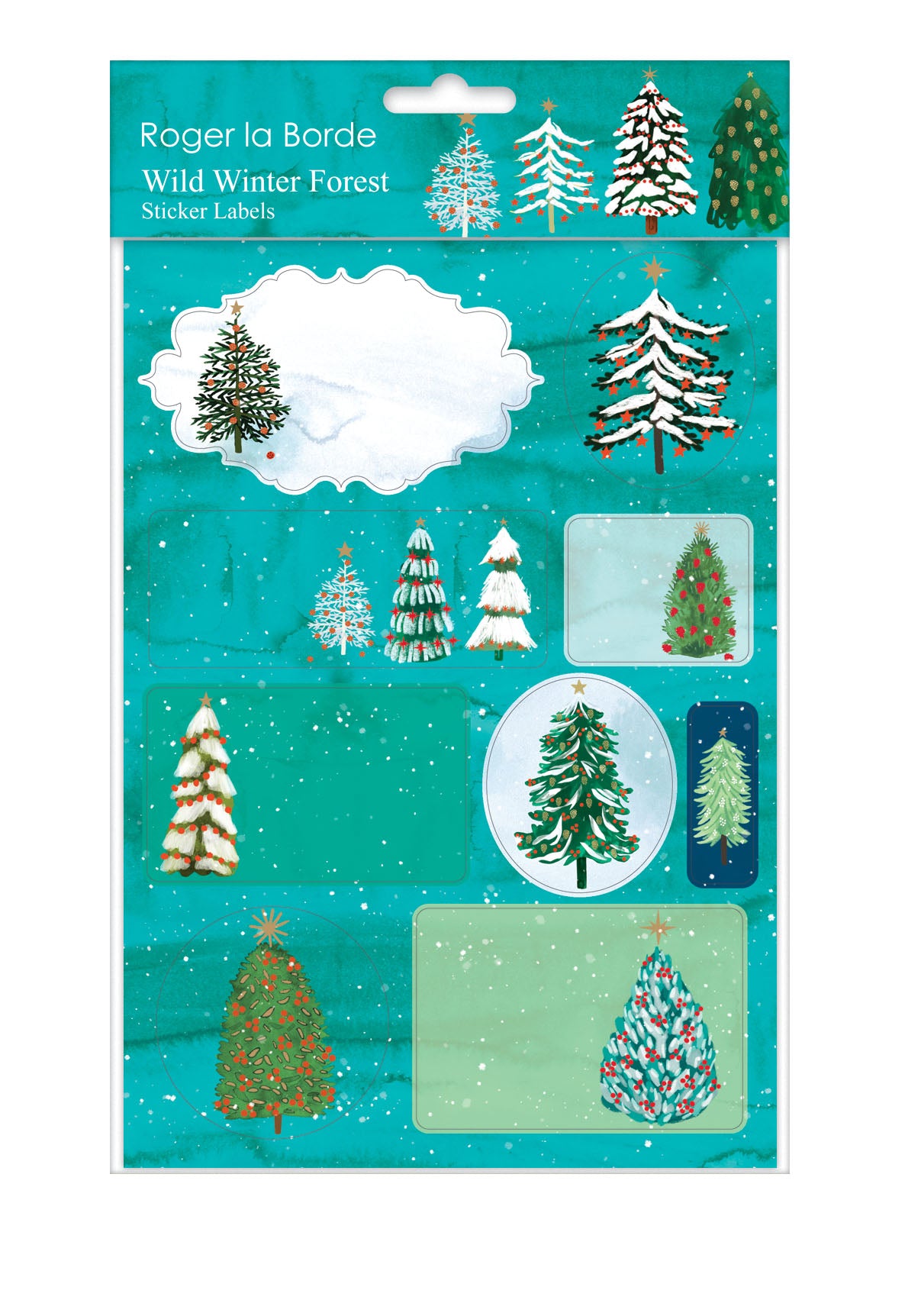 Wild Winter Forest Holiday Gift Labels