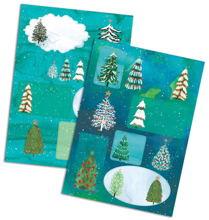 Wild Winter Forest Holiday Gift Labels