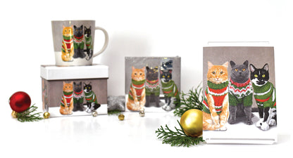 Sweater Cats Beverage Napkins