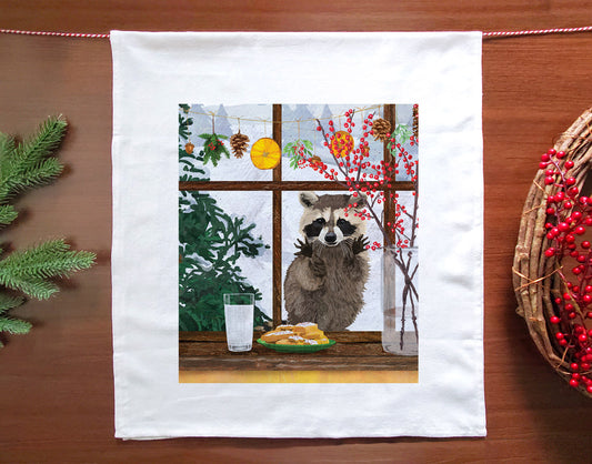 Hearth Raccoon Towel