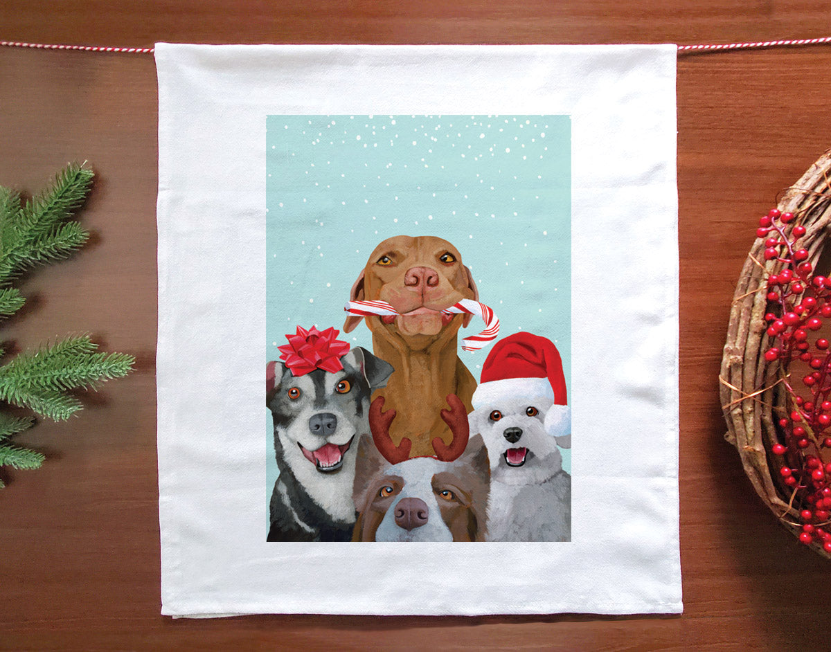 Dog Pals Holiday Kitchen Towel